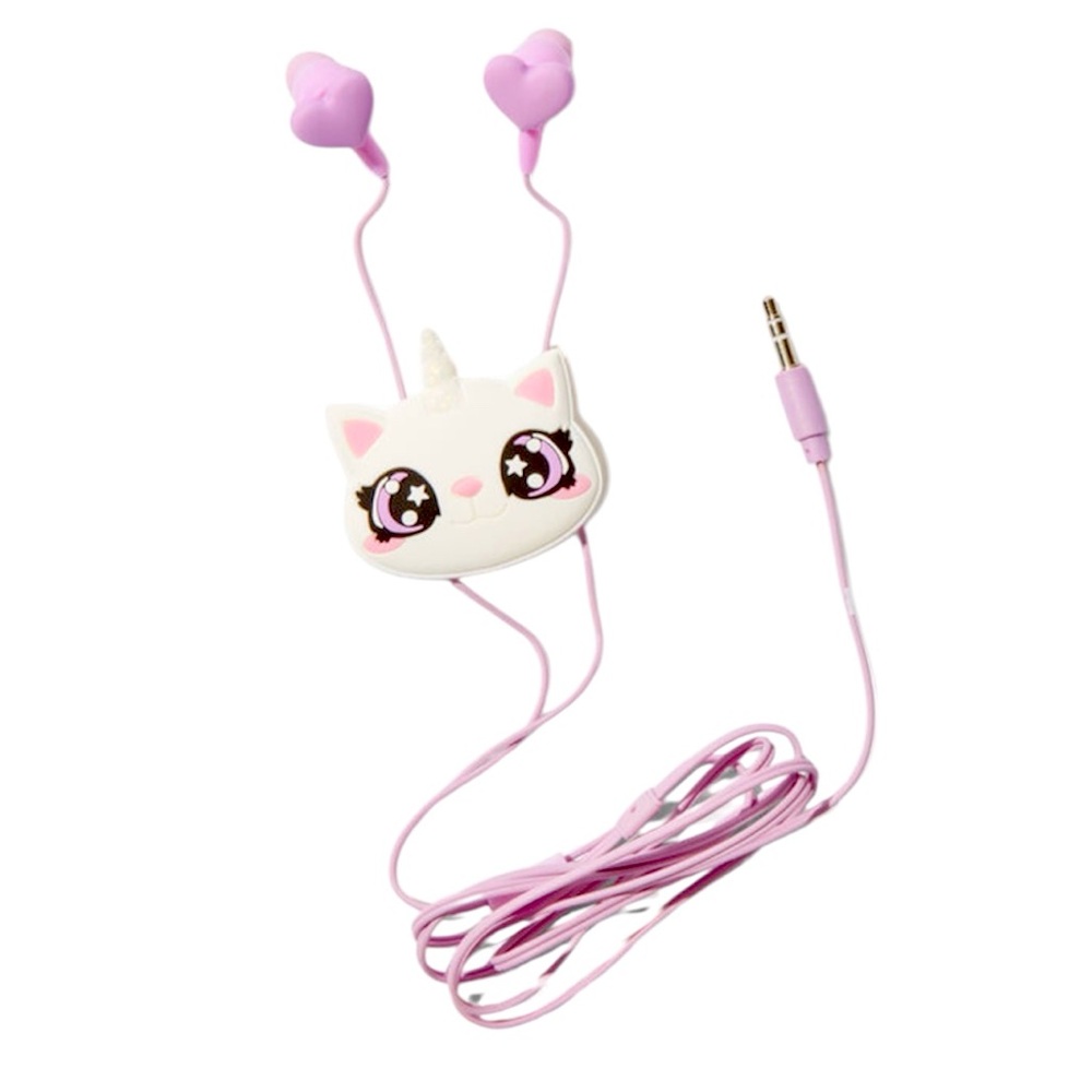 Cat Unciorn Silicone Earbuds & Winder - NWT
